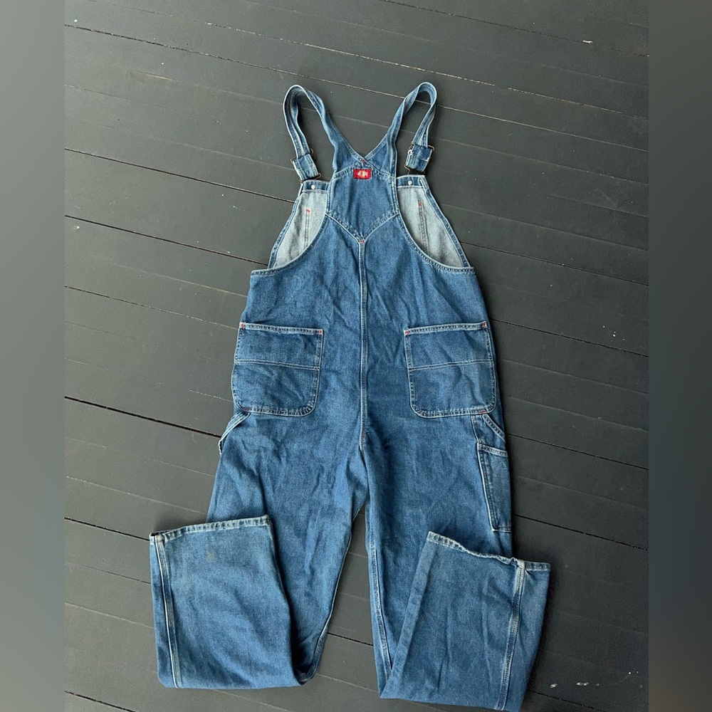 Dickies Classic Blue Denim Overalls - Picture 10 of 11